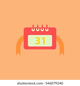 new year calendar Vector illustration christmas calendar 31st of december