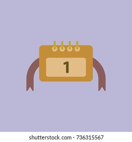 new year calendar Vector illustration christmas calendar January First