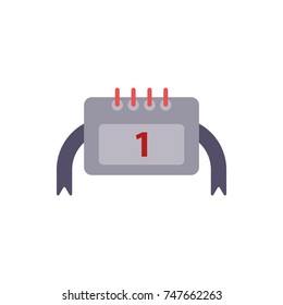 new year calendar Vector illustration christmas calendar January First