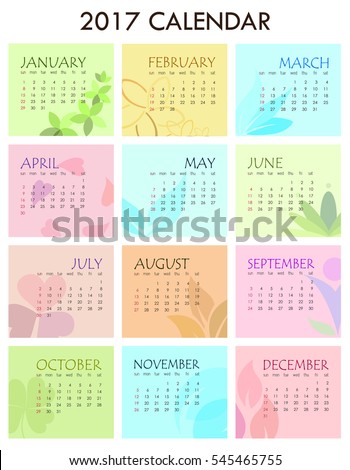 new year calendar wellness theme vector stock vector royalty free calendar theme