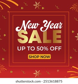 new year with calligraphic text Vector illustration template.greeting cards.
