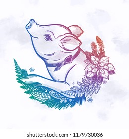 New year card 2019