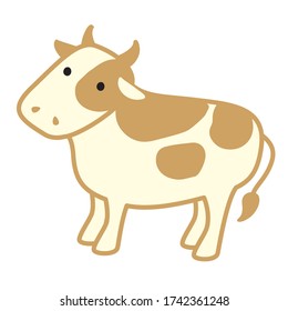 New Year card for 2021. It is an illustration of a cow.