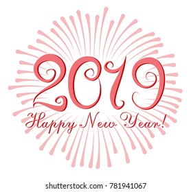 New Year card. 