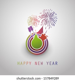 Fondo de la tarjeta de Año Nuevo - 2014
