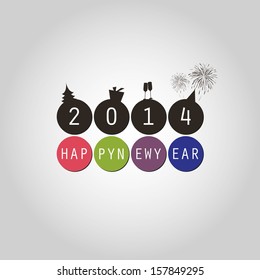 New Year Card Background - 2014