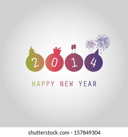 New Year Card Background - 2014