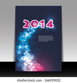 Fondo de la tarjeta de Año Nuevo - 2014