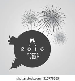 New Year Card Background - 2016