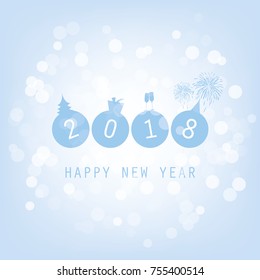 New Year Card Background - 2018