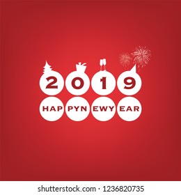 New Year Card Background - 2019 