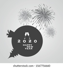New Year Card Background - 2020