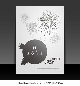 Fondo de la tarjeta de año nuevo