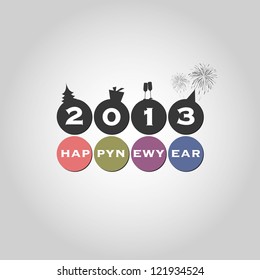 Fondo de la tarjeta de año nuevo