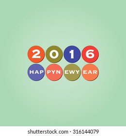 Diseño de fondo de tarjeta de Año Nuevo