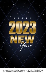 New Year card banner design