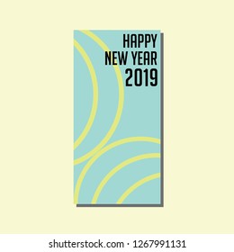 New Year Card Blue