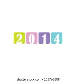 New year card with copy space