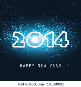 New Year Card, Cover or Background Template - 2014