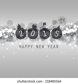Vorlage für Neujahrskarte, Abdeckung oder Hintergrund - 2015