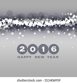 New Year Card, Cover or Background Template - 2016