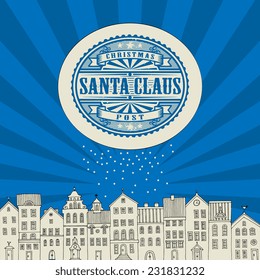 New Year card design, vector illustration