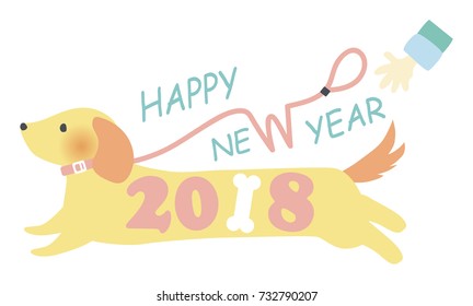 NEW YEAR CARD DOG
