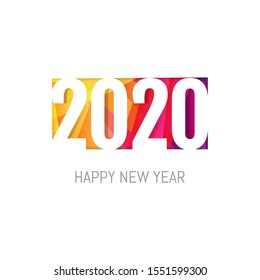 New Year Card With Figure With Gradient Mesh, Vector Illustration