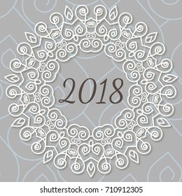New Year card/ FRame design 