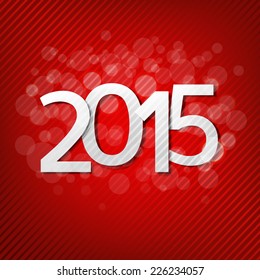 New Year Card With Gradient Mesh, Vector Illustration