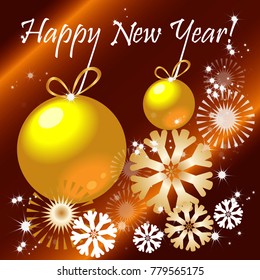 New Year card. Happy New Year!