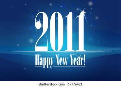 New Year card illustration | editable EPS 10 vector