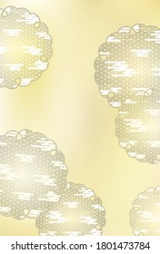 Tarjeta de Año Nuevo Patrón japonés Fondo acuático