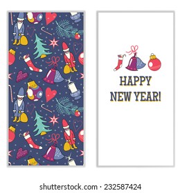 New Year card set