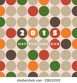 Plantilla de tarjeta de Año Nuevo - 2015