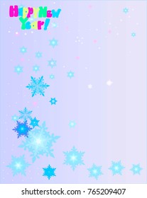 New Year card with text