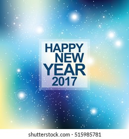 New year card. Universe with stars. Matrix of glowing stars. Space background. 