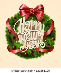 New Year Card. Vector