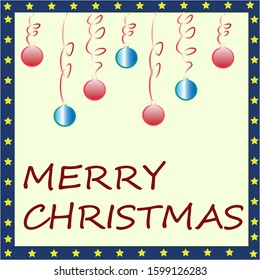 New Year card. Vector graphics. Christmas card.
