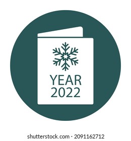 New year card vector icon Isolated Vector icon which can easily modify or edit

