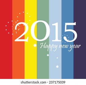 new year card vector illustration 