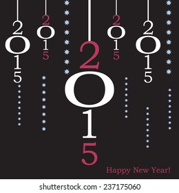 new year card vector illustration 