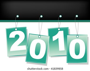 New year cards. Vector Illustration
