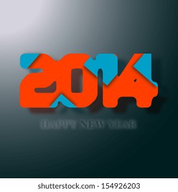 New Year celebration background,2014 year