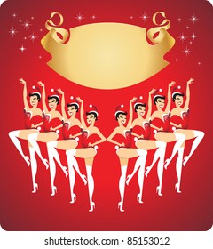 New year celebration cabaret show