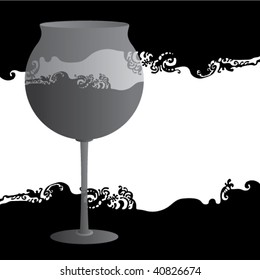 new year celebration glass decorative gray