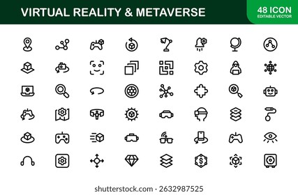 New Year and Celebration Icon Set Featuring Fireworks, Party, Festive Decor, Countdown, and Holiday Symbols in a Modern, Vector-Based Design