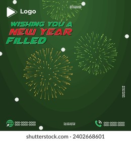 New year celebration party instagram stories instagram and facebook story template | Happy new year party flyer celebration with instagram stories instagram and facebook story template | New year 2024