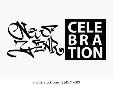 Diseño de plantilla de CELEBRACIÓN DE AÑO NUEVO