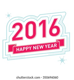 New Year Celebration Vector Badge